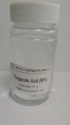 Πυκνότητα 1,6 G/cm3 Θιογλυκολικό οξύ 99 Θέμα βρασμού 190 βαθμοί Φαρμακευτικές πρώτες ύλες